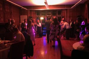 Guests dancing in the Jacobean Suite